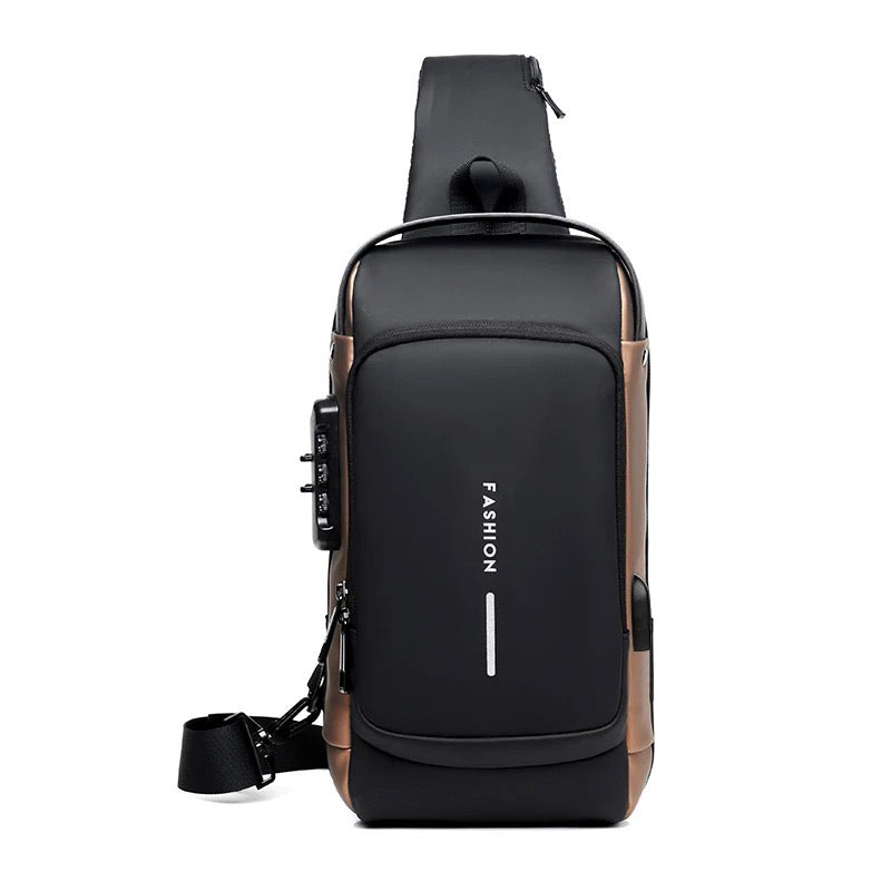 Multifunction anti-theft USB shoulder bag