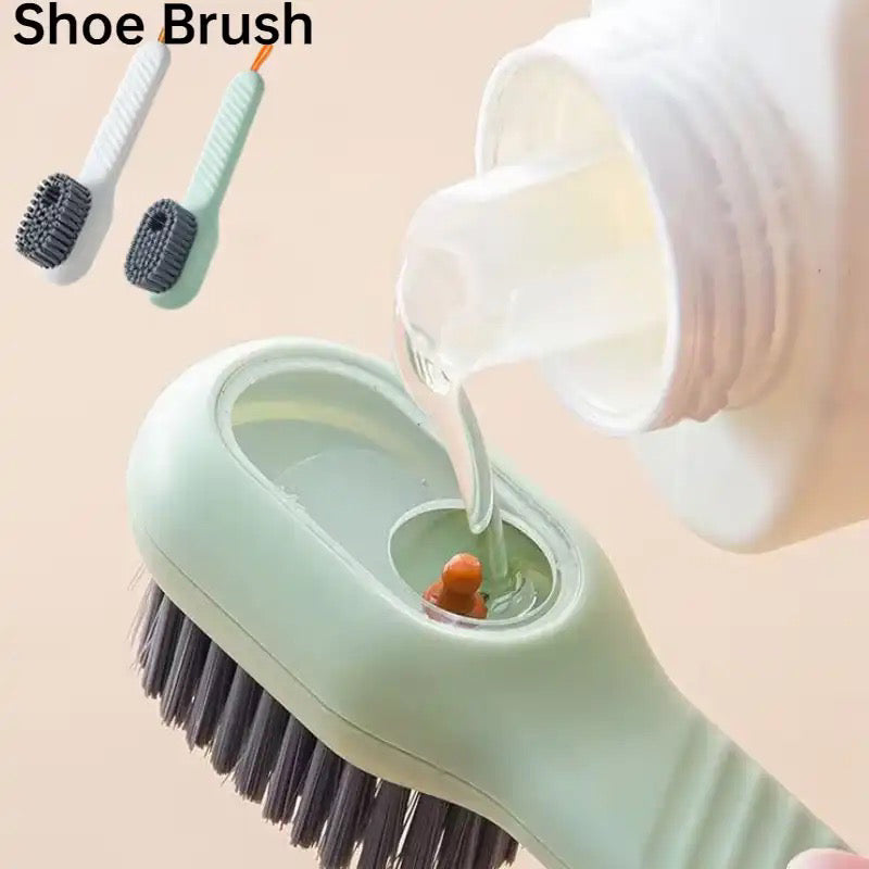 Soft bristle liquid cleaning brush 