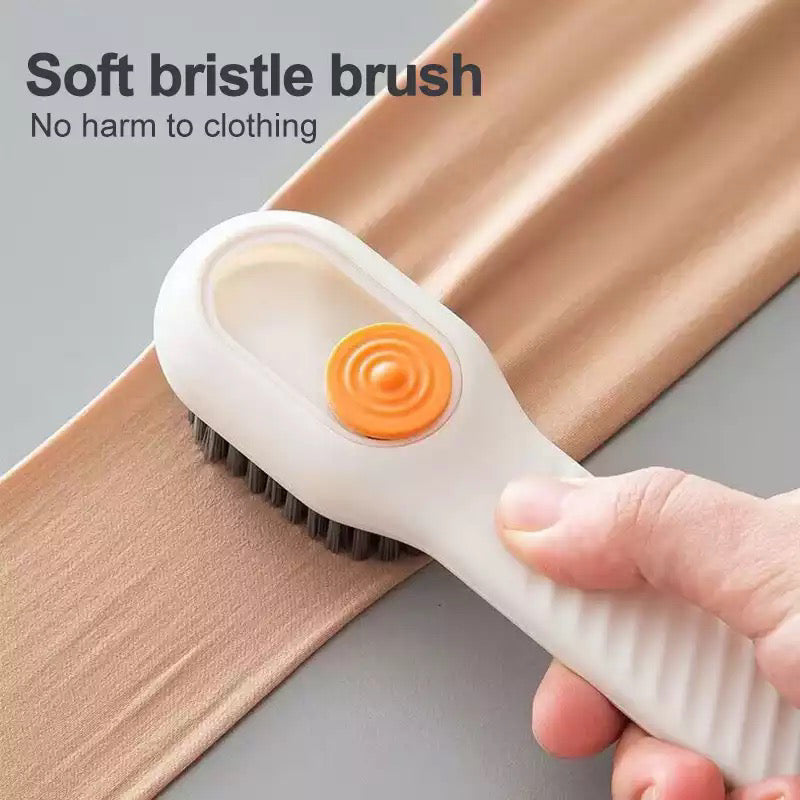 Soft bristle liquid cleaning brush 