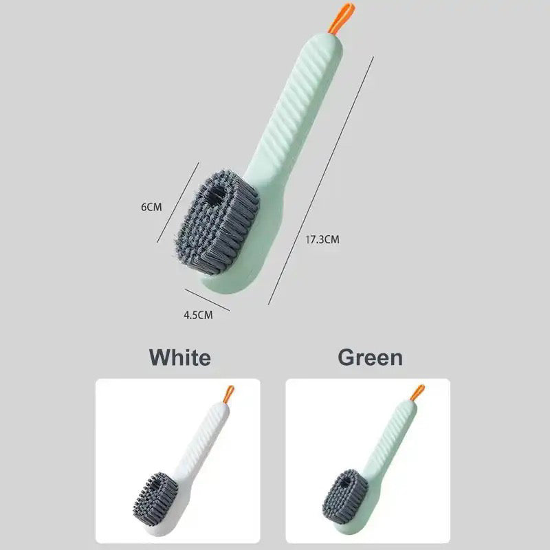 Soft bristle liquid cleaning brush 