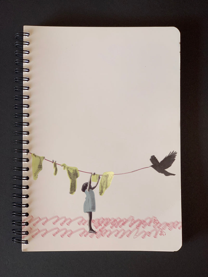 Cuaderno de 14,8 x 21 cm con 148 páginas y 74 hojas