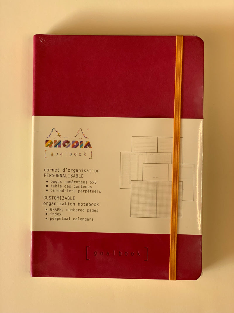 Rhodia Notebook 14.8 x 21 cm, 240 pages (120 sheets), with Index and 2 Perpetual Calendars