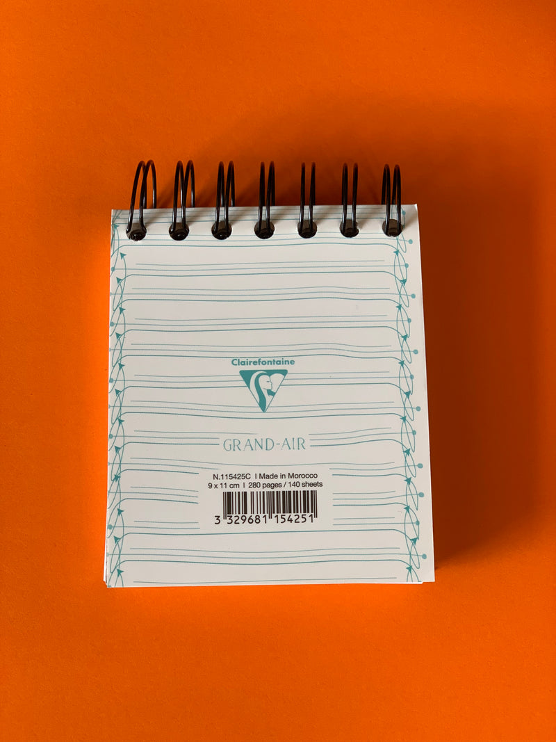 Cuaderno Clairefontaine 9x11 cm, 280 Páginas - Hecho a Mano