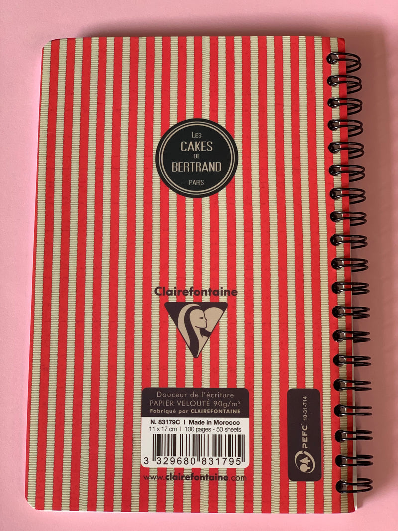 Clairefontaine Paris Notebook, French Design, 11x17 cm, 100 Pages