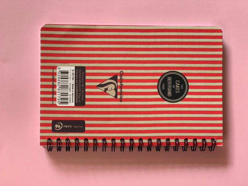 Clairefontaine Paris Notebook, French Design, 11x17 cm, 100 Pages