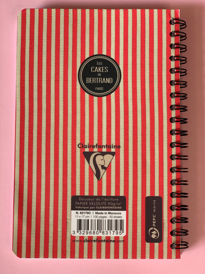 Clairefontaine Paris Notebook, French Design, 11x17 cm, 100 Pages