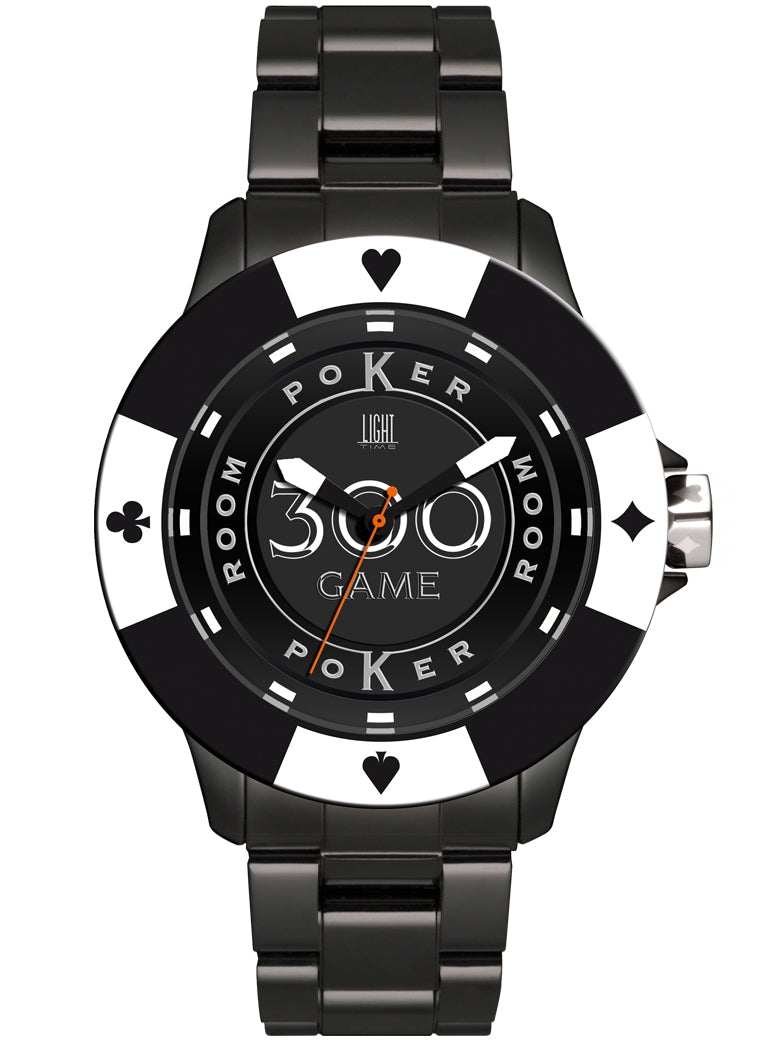 LIGHT TIME Mod. POKER - Black - White-0