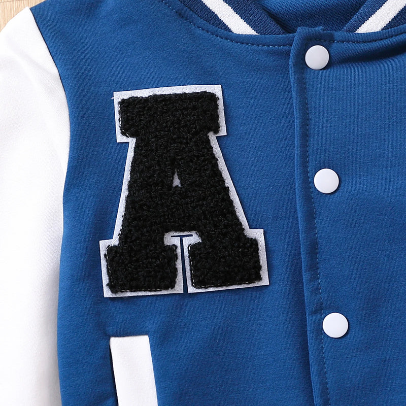 Loose Fit American Baseball Jersey with Embroidered Letters 