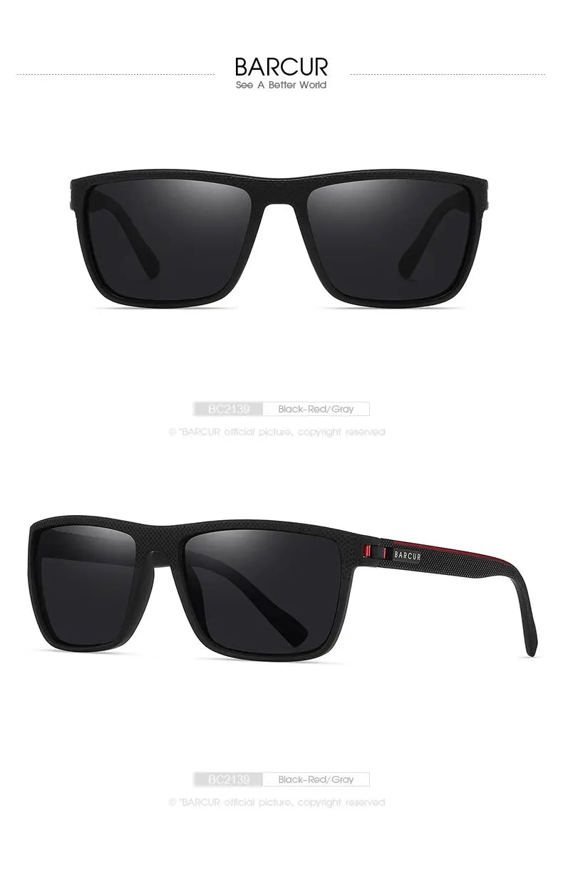 Polarized Sunglasses - BARCUR Design TR90 