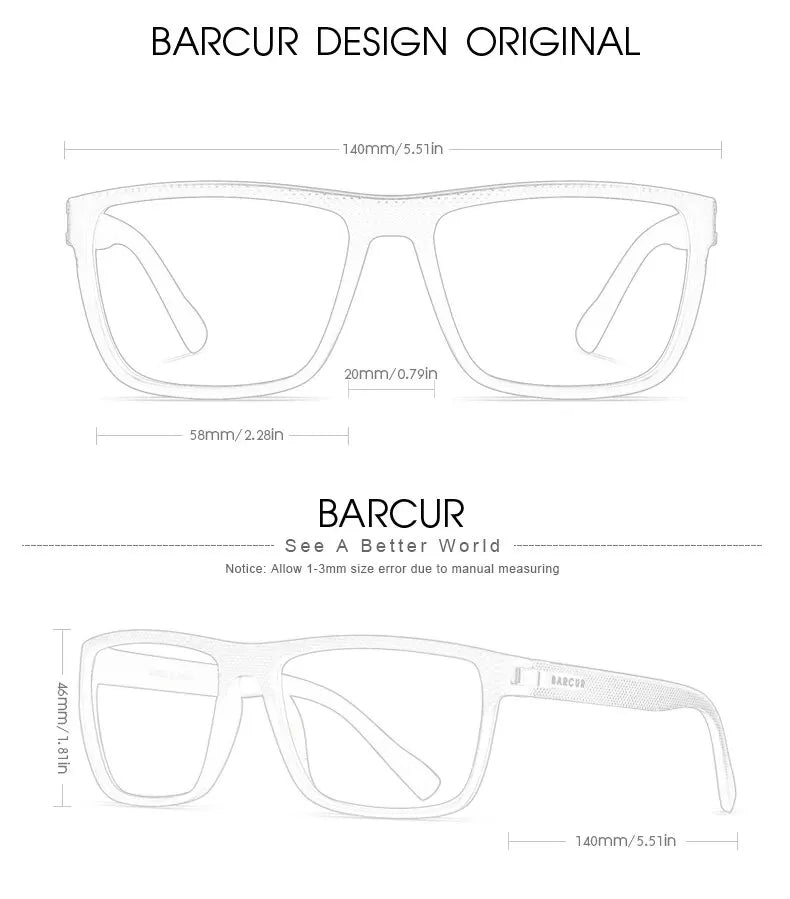 Gafas de Sol Polarizadas - BARCUR Design TR90