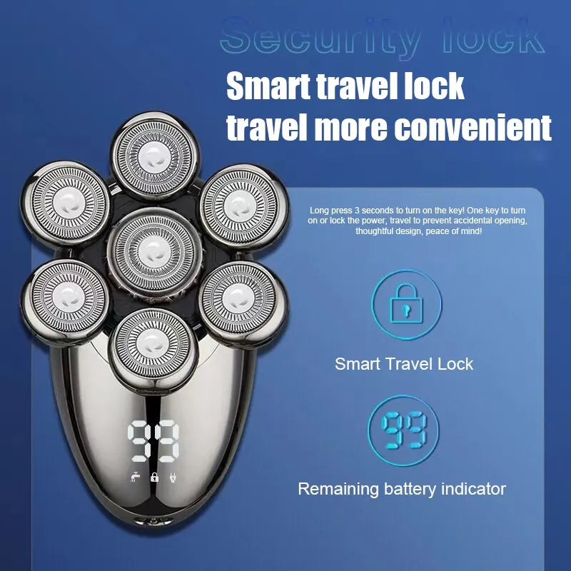 Maquinilla de Afeitar Eléctrica 6 en 1 - Versatilidad y Rendimiento Superior