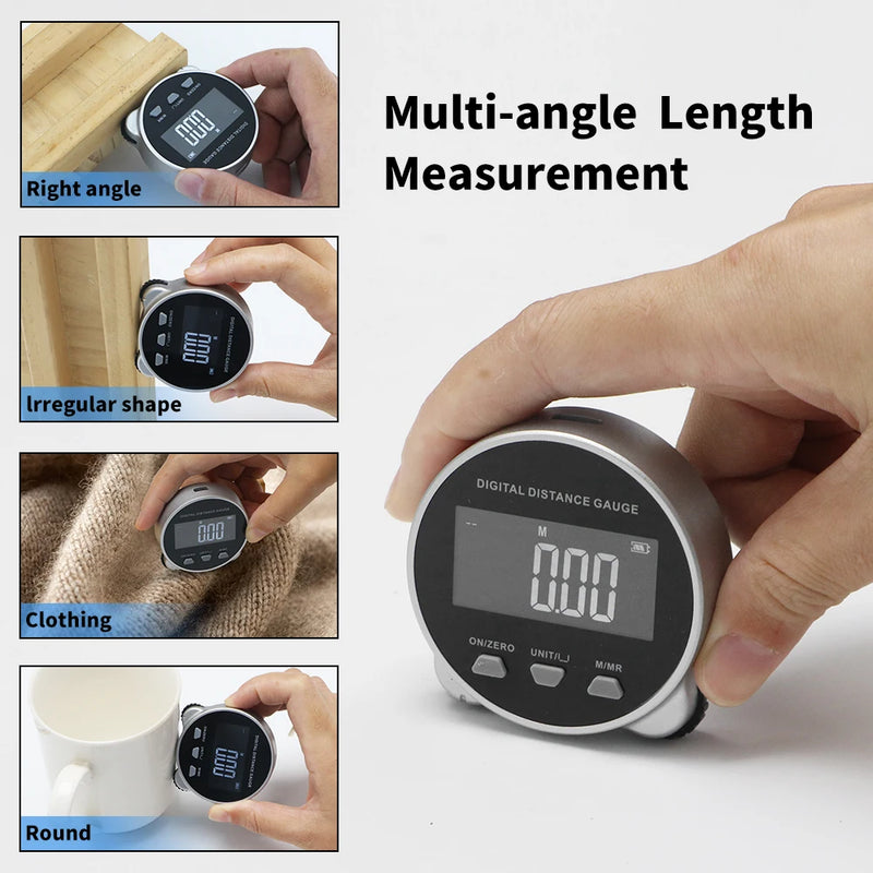 Cinta Métrica Electrónica LCD Tipo C - Portátil, Recargable