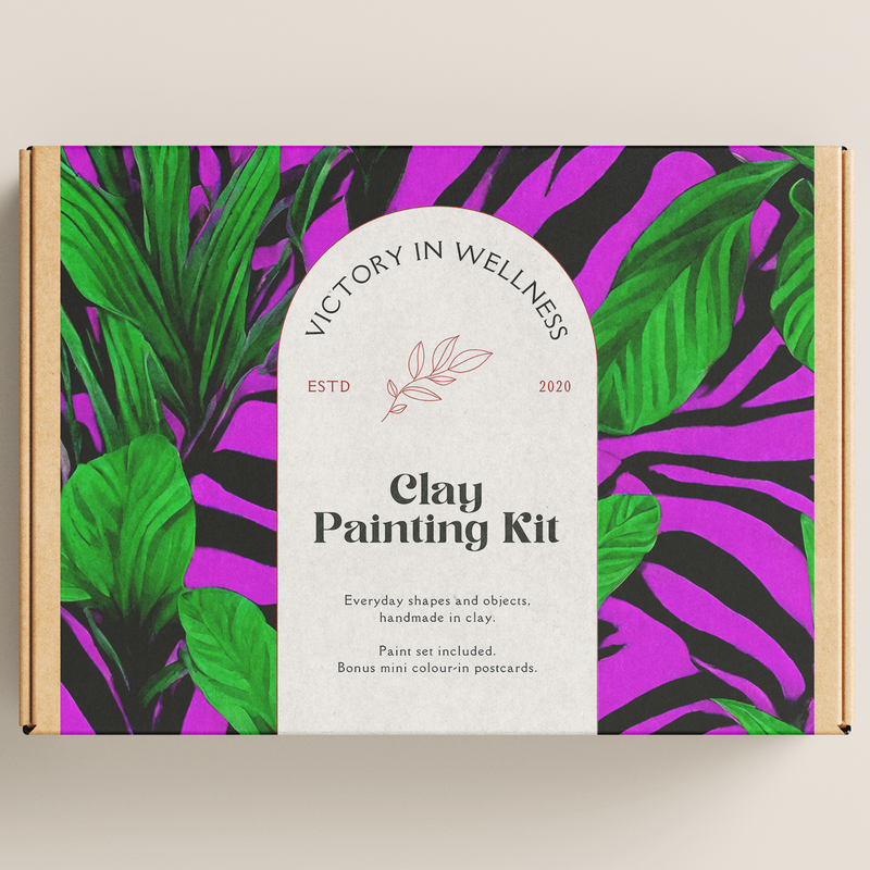 Zebra Plant Paint By Numbers Kit, Purple and Green Leaves, DIY Adult Craft Set, Relaxing Indoor Activity | by Victory In Wellness-0