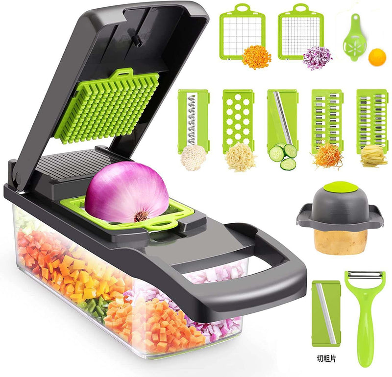 Kitchen Vegetable Cutter with Interchangeable Blades