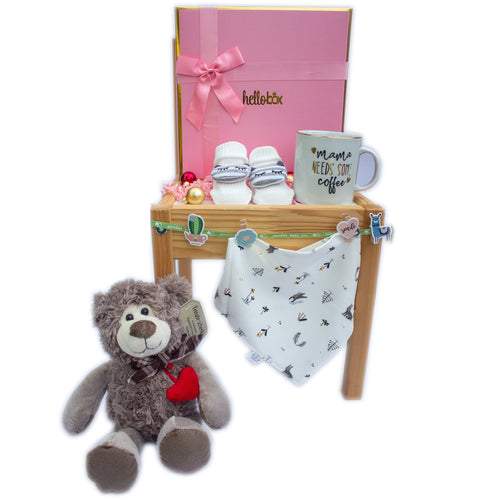 Baby Gift for Newborn Girl - BABY GIFT BASKET | HELLO WORLD-0