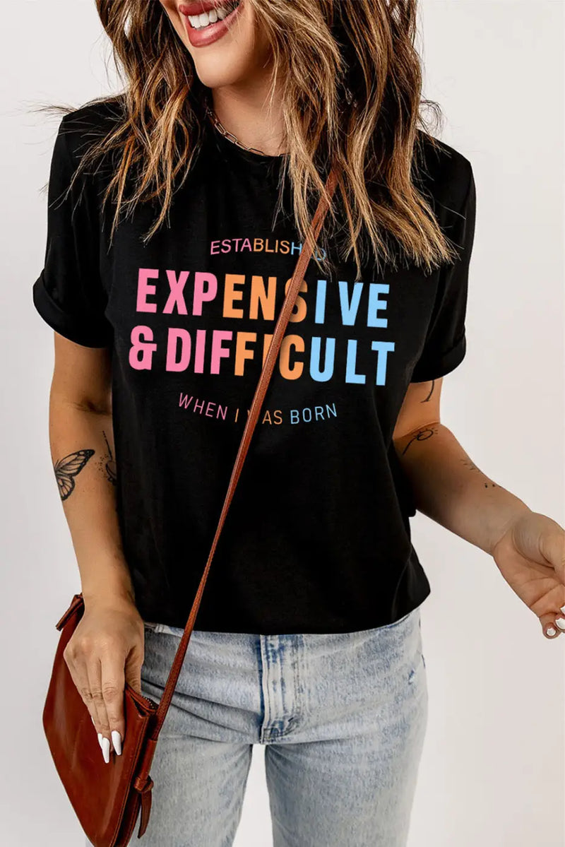 EXPENSIVE & DIFFICULT Graphic Tee-3