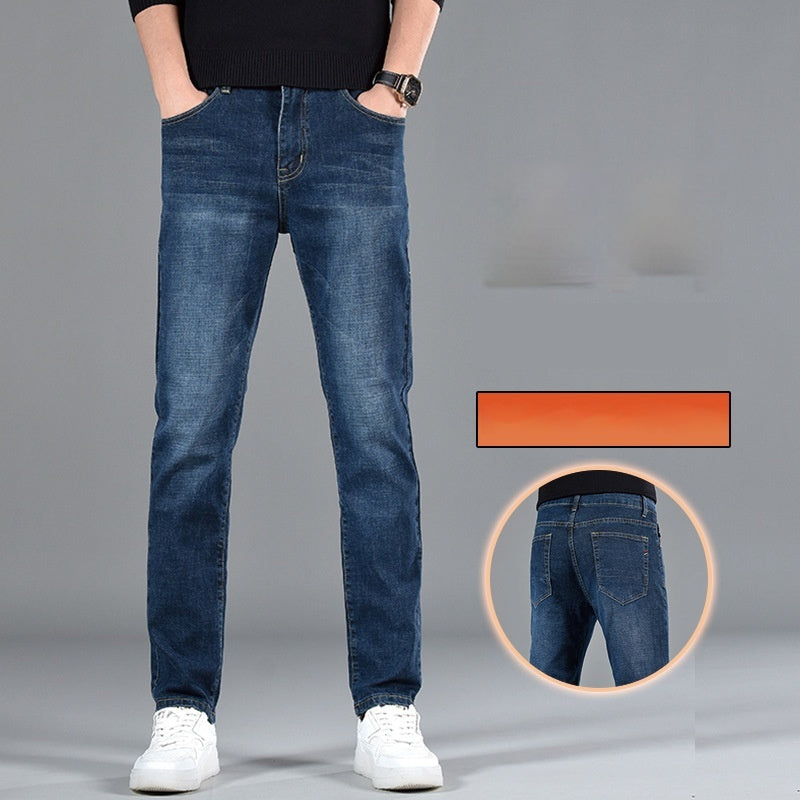 Casual Straight Leg Jeans - Slim Fit