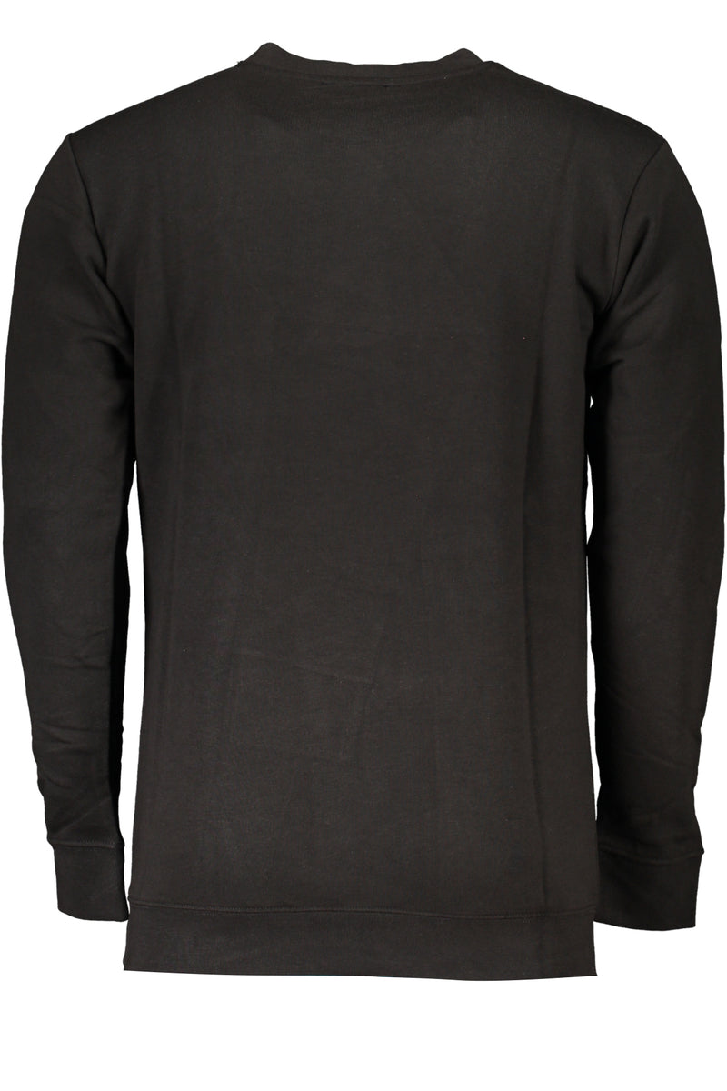 CAVALLI CLASS MEN'S BLACK ZIP-OUT SWEATSHIRT-1