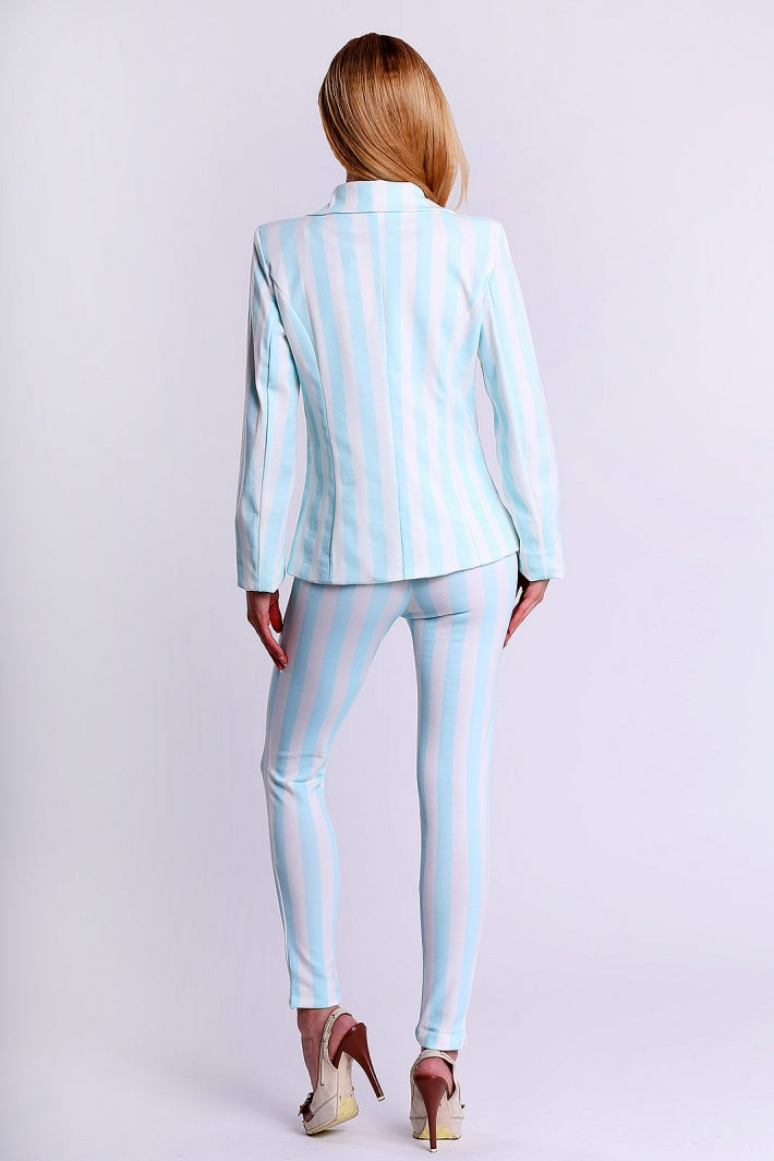 4306-2 Pastel striped jacket - blue-5