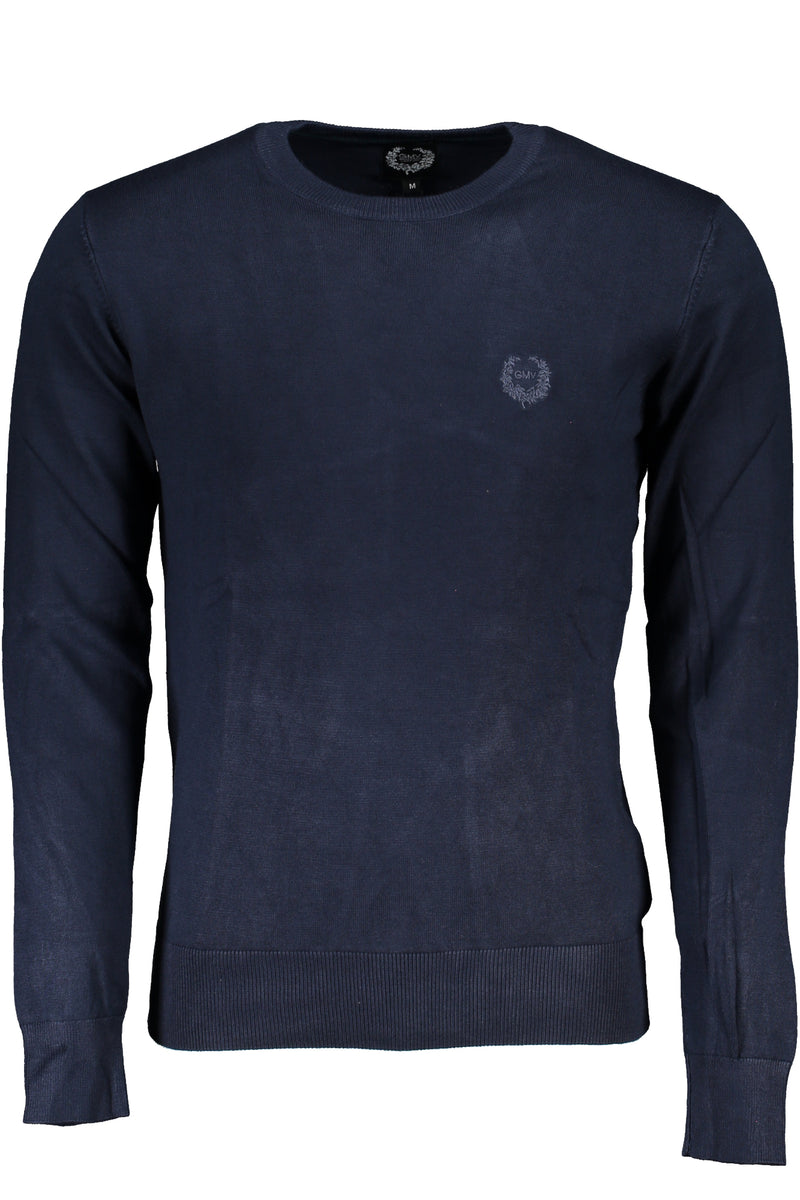 GIAN MARCO VENTURI MEN'S BLUE SWEATER-0