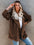 Hooded Fleece Cardigan Coat-7