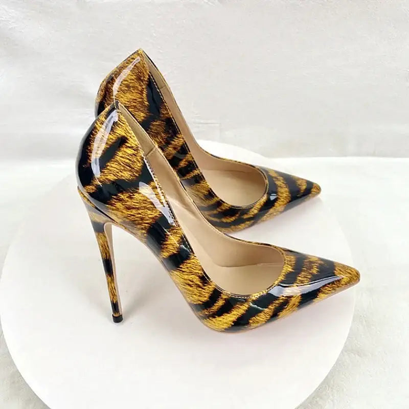 Leopard Pattern Women's High Heel Shoes-2