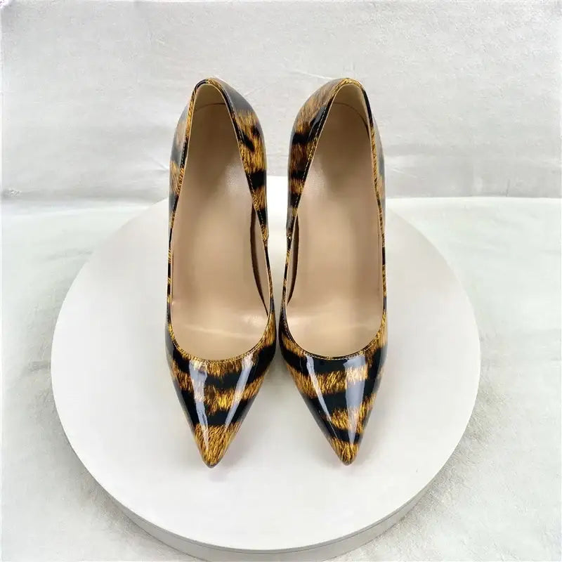 Leopard Pattern Women's High Heel Shoes-5