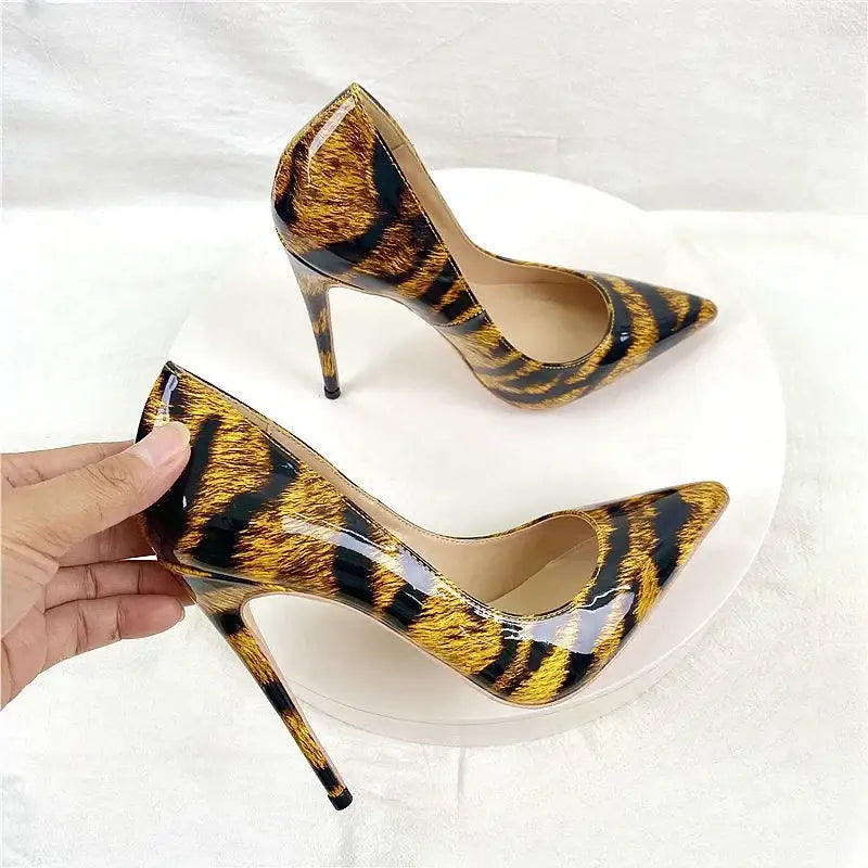 Leopard Pattern Women's High Heel Shoes-1